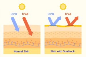 รู้ก่อนใช้ แยกให้ออก ครีมกันแดดแบบ Sunscreen vs Sunblock 